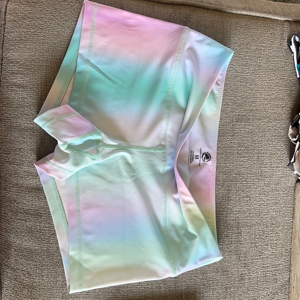 Mermaid colored medium gym shorts
